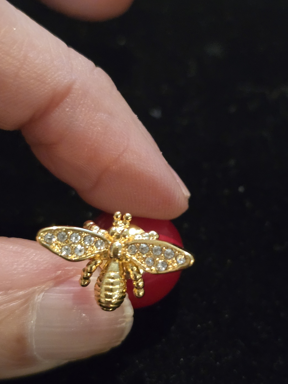 Dior 18kgp Gold Bee Drop Earrings - Picture 4 of 8